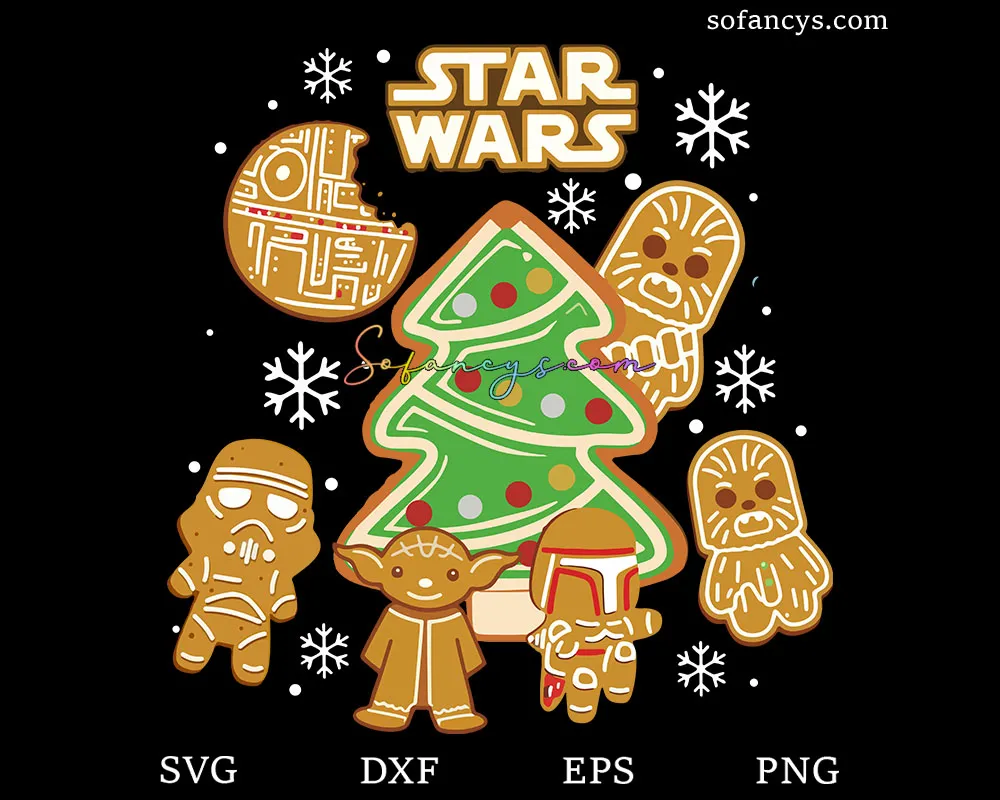 Star Wars Gingerbread SVG