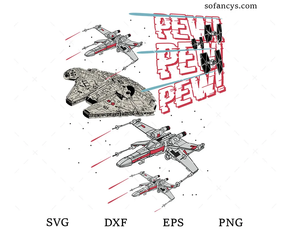 Star Wars Pew Pew SVG