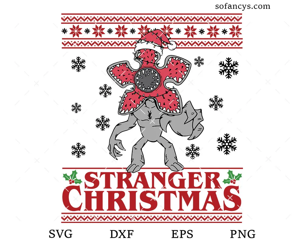 Stranger Things Christmas SVG