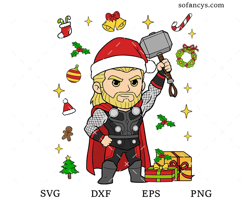 Thor Christmas SVG