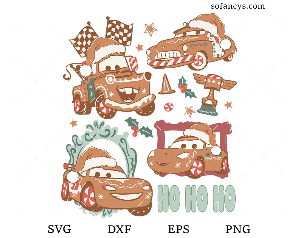 Tow Mater Gingerbread Xmas SVG