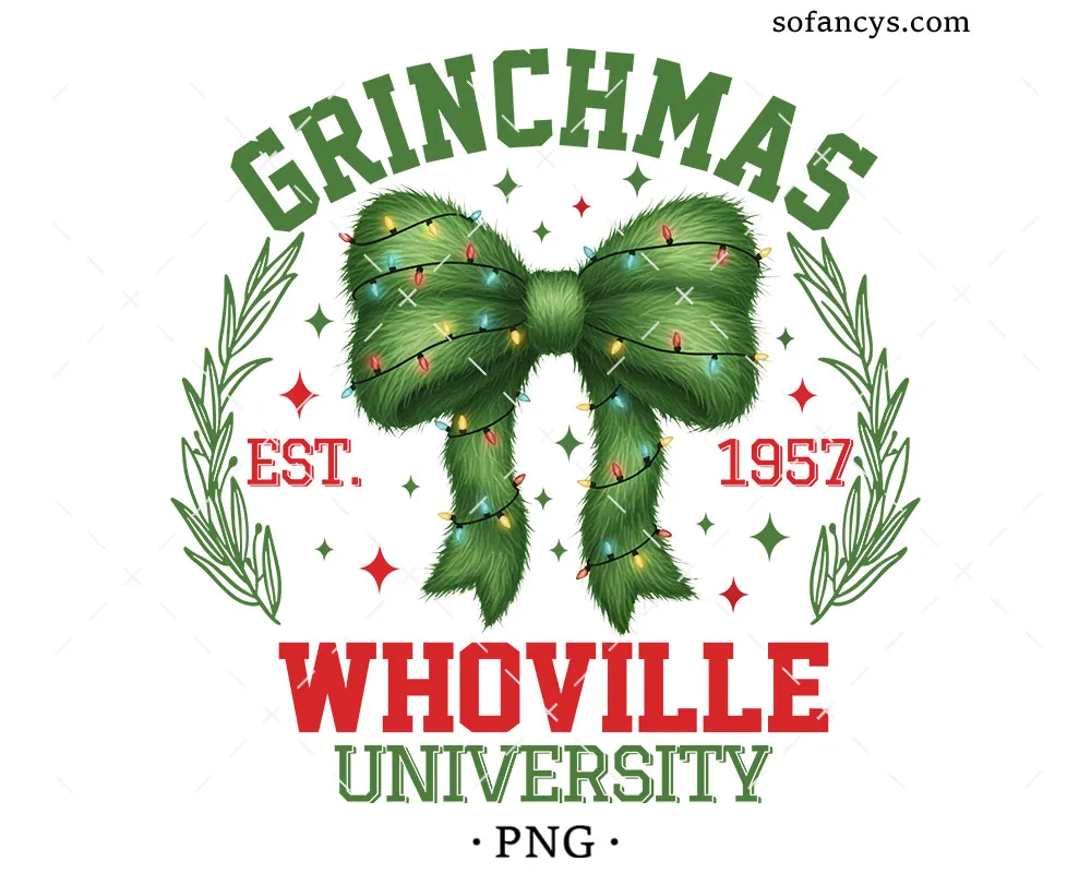 Whoville University Grinchmas PNG