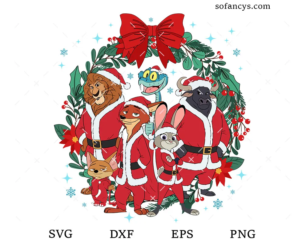 Zootopia Christmas SVG