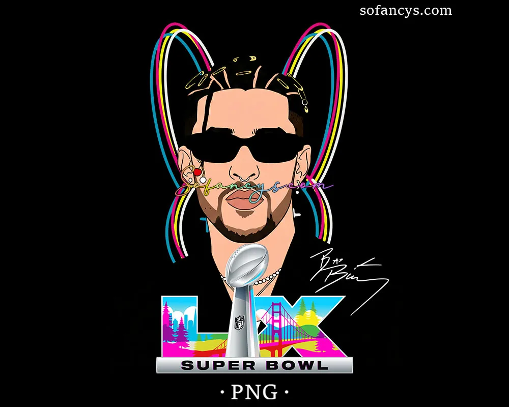 Bad Bunny LX Super Bowl PNG