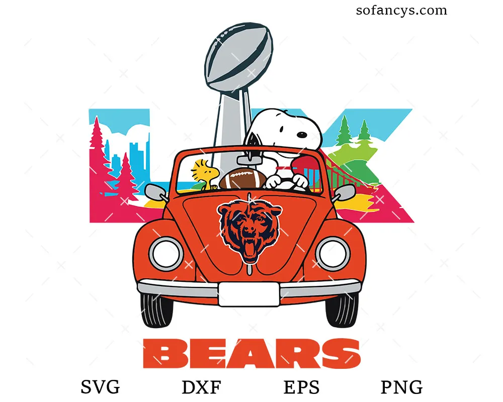 Chicago Bears Snoopy SVG