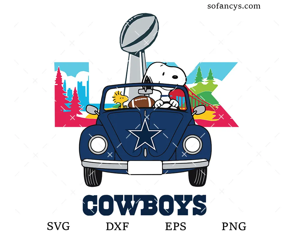 Dallas Cowboys Snoopy SVG