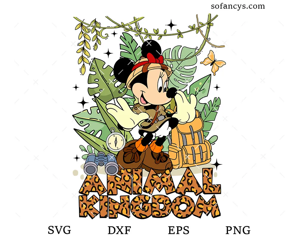 Disney Minnie Jungle Safari SVG