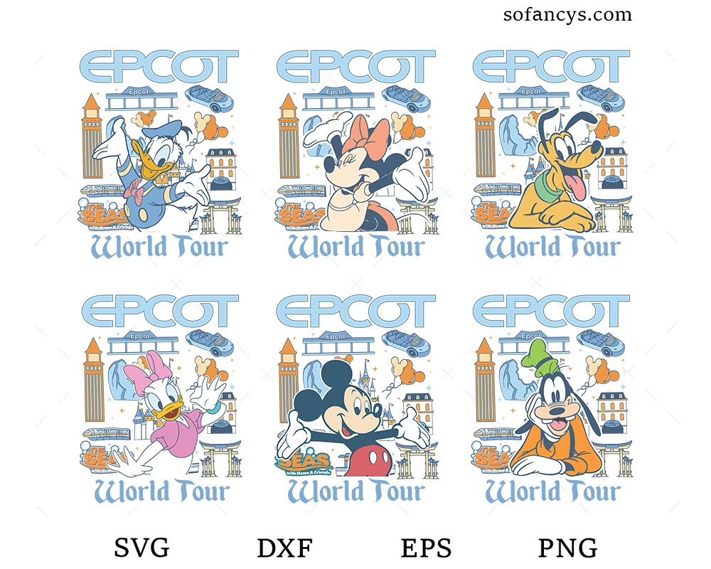 EPCOT World Tour SVG Bundle