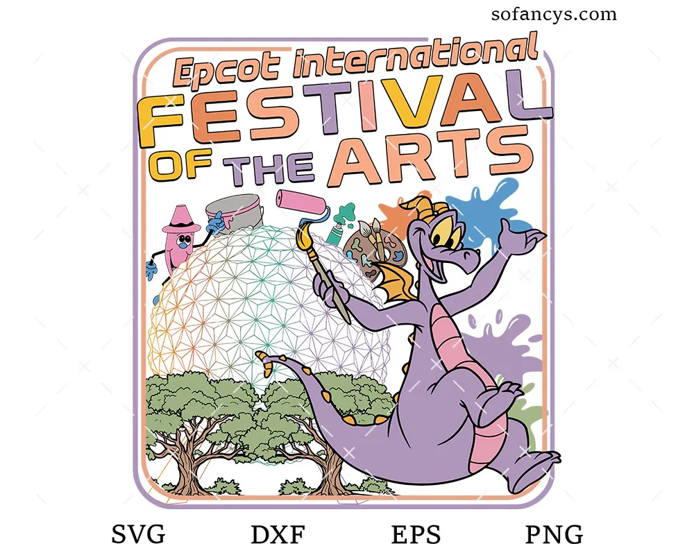 Epcot Arts Festival Figment SVG