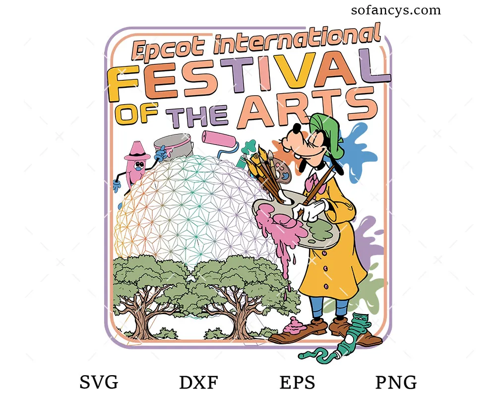 Epcot Arts Festival Goofy SVG