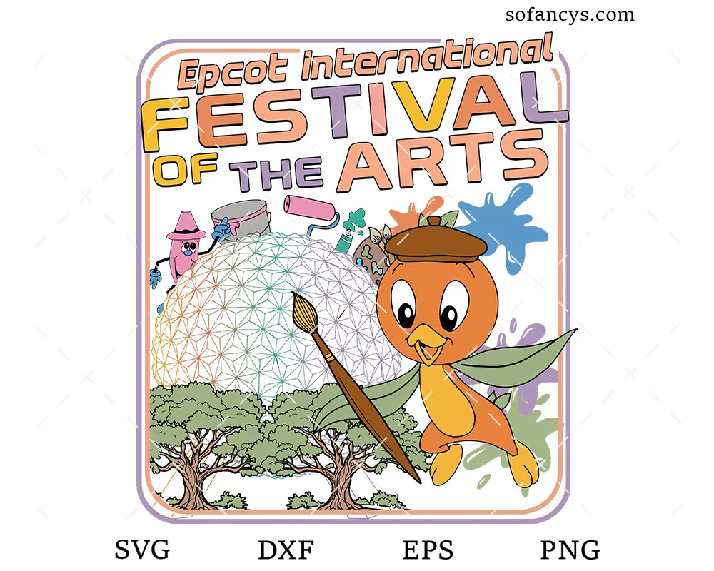 Epcot Arts Festival Orange Bird SVG
