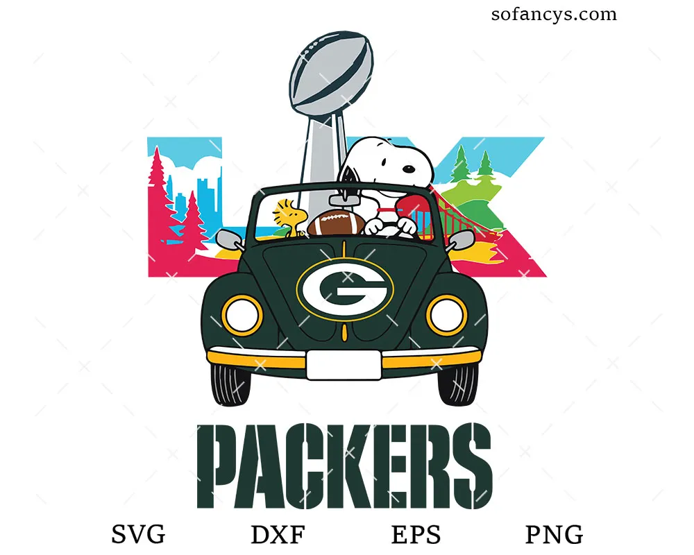 Green Bay Packers Snoopy SVG