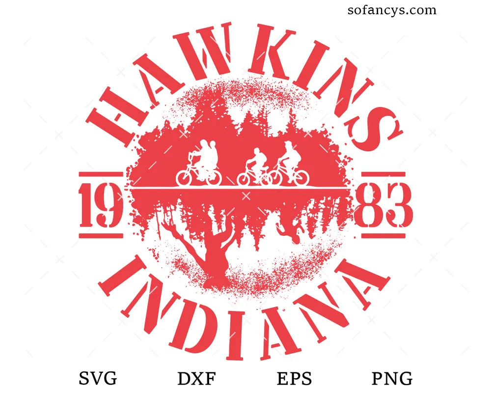 Hawkins Indiana 1983 SVG