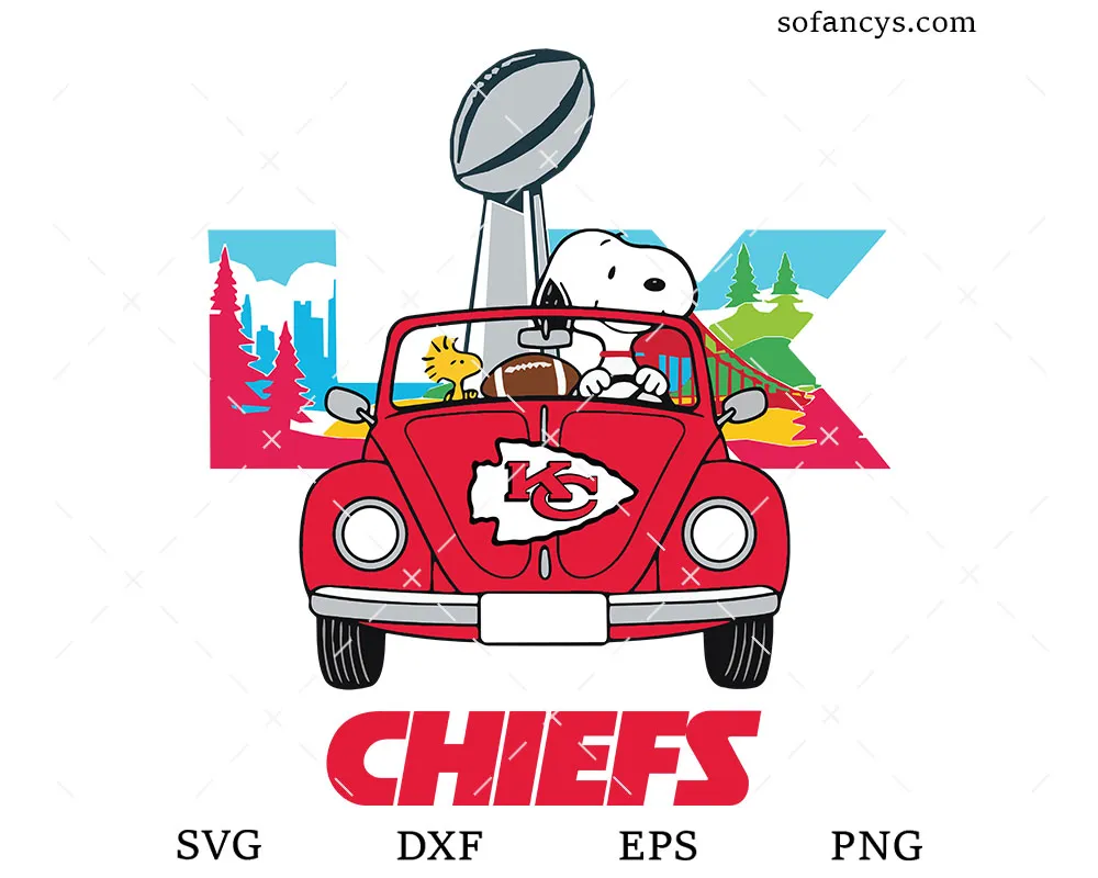 Kansas City Chiefs Snoopy SVG