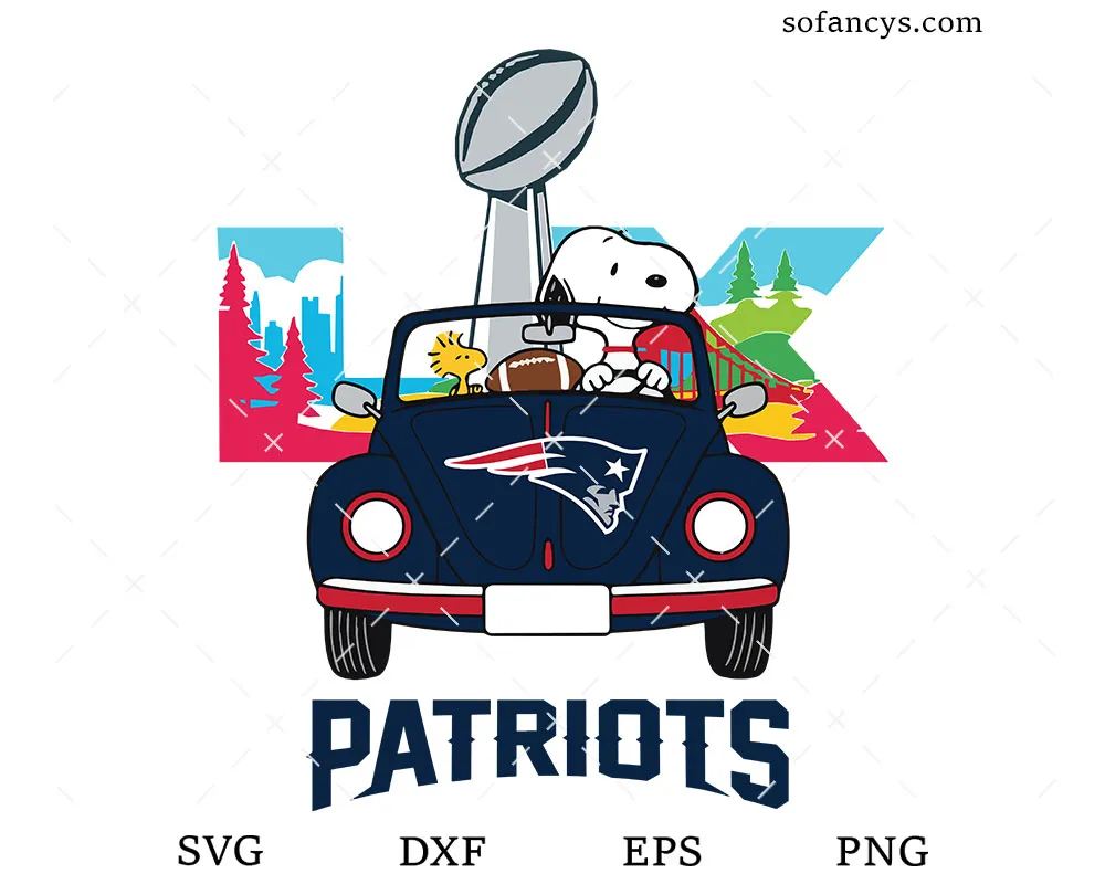 New England Patriots Snoopy SVG