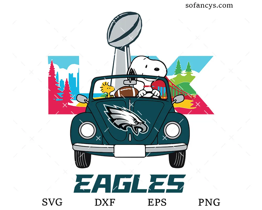 Philadelphia Eagles Snoopy SVG