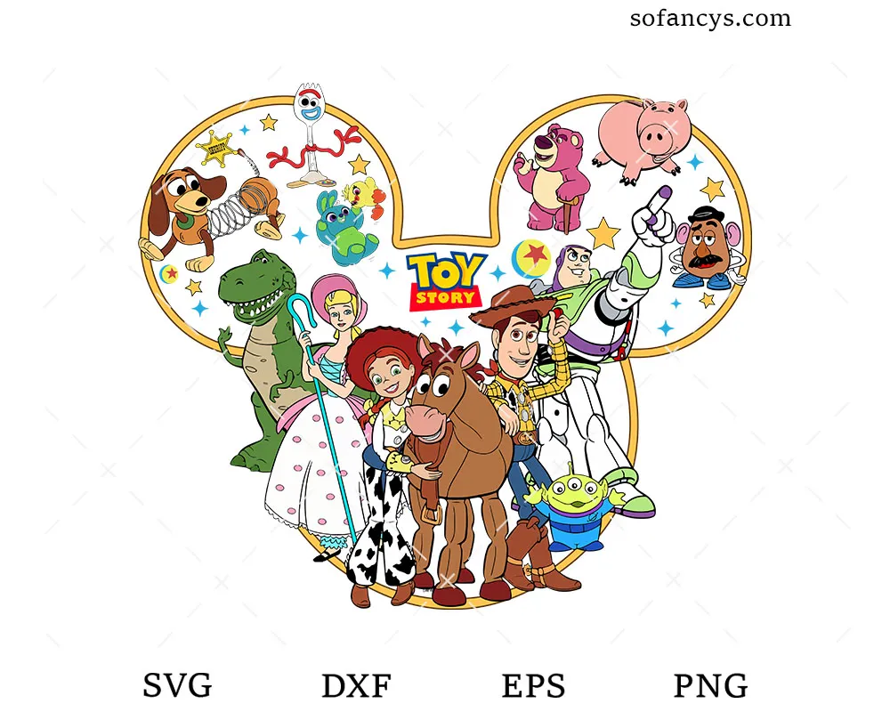 Pixar Toy Friends SVG