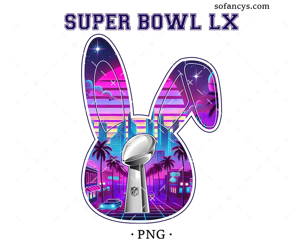 Super Bowl LX Bunny PNG
