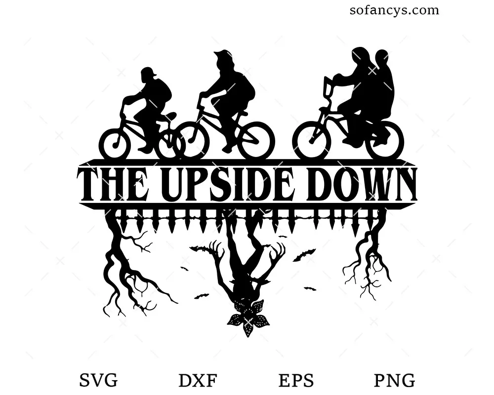 The Upside Down Silhouette SVG