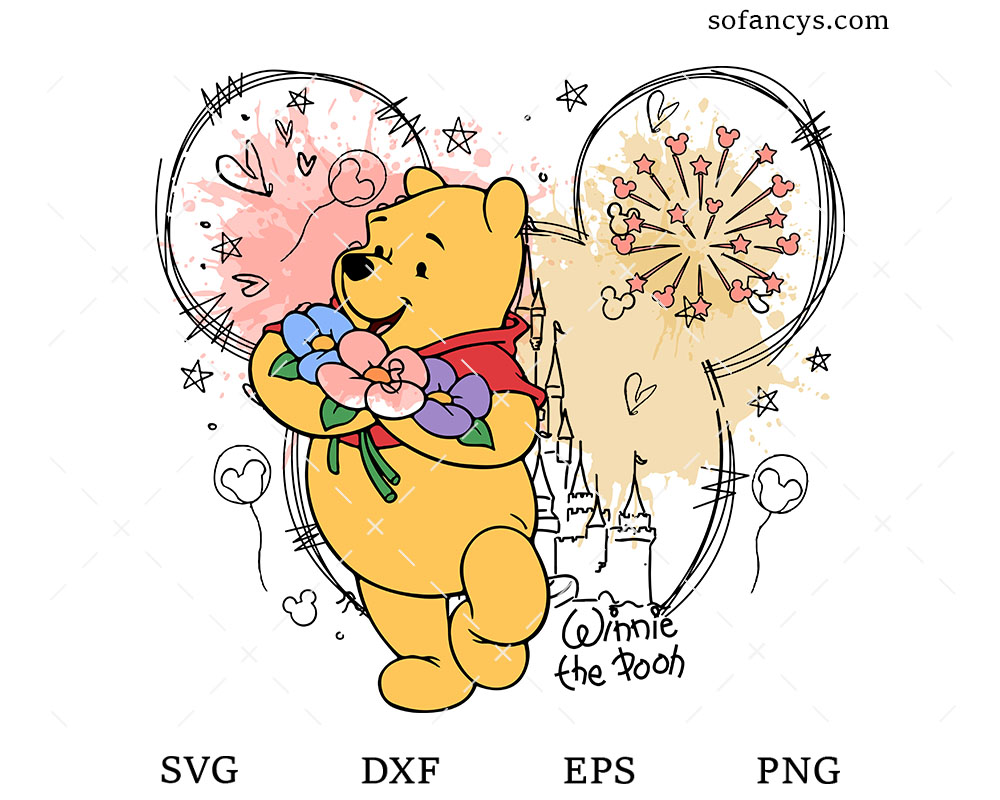 Winnie The Pooh Mickey Head SVG