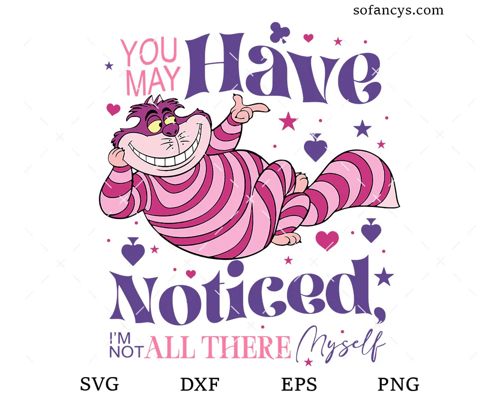 Cheshire Cat Quote SVG