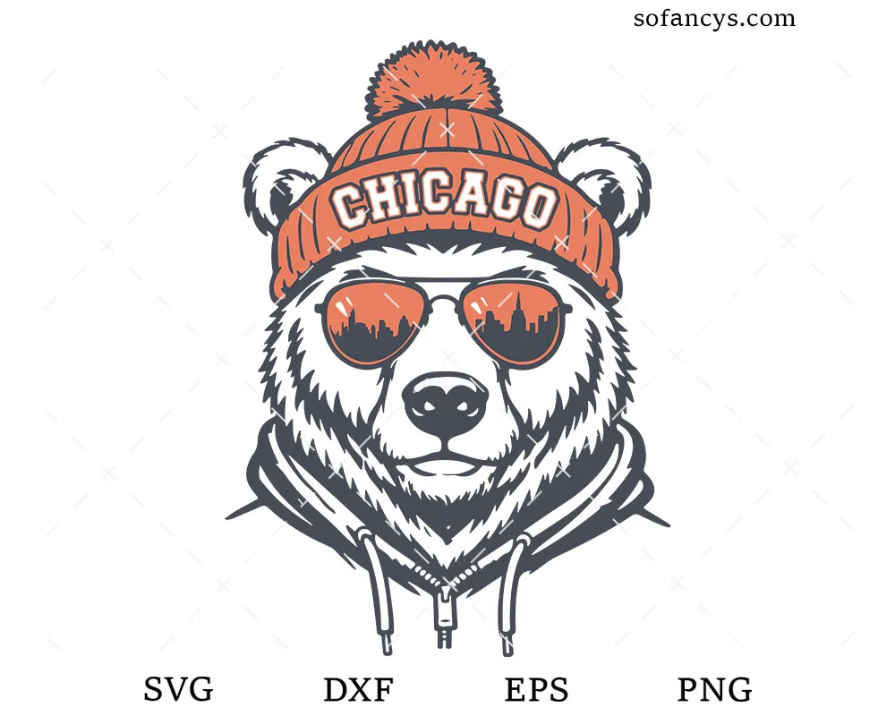 Chicago Bear Mascot SVG