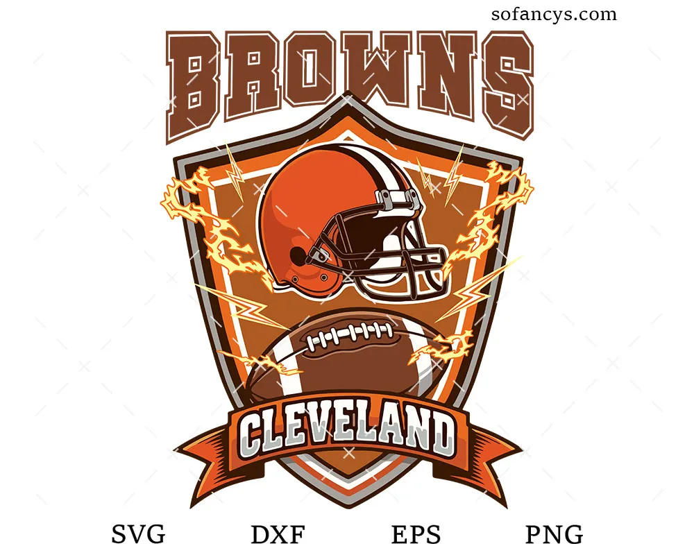 Cleveland Browns Football SVG