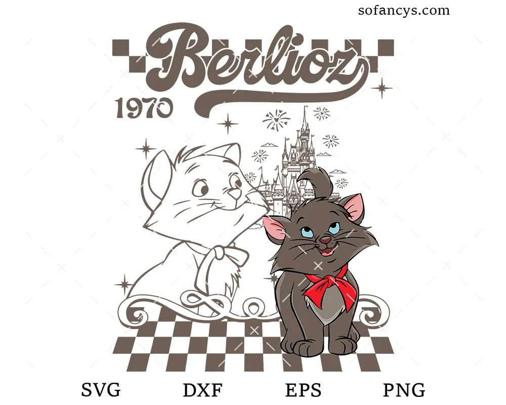 Disney Berlioz 1970 Cat SVG