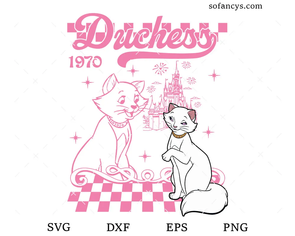 Disney Duchess 1970 Cat SVG