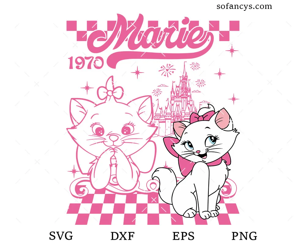 Disney Marie 1970 Cat SVG