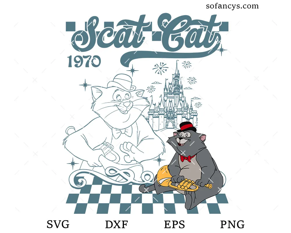 Disney Scat Cat 1970 SVG