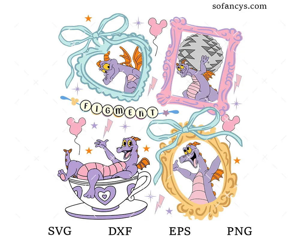 Figment Coquette Dragon SVG