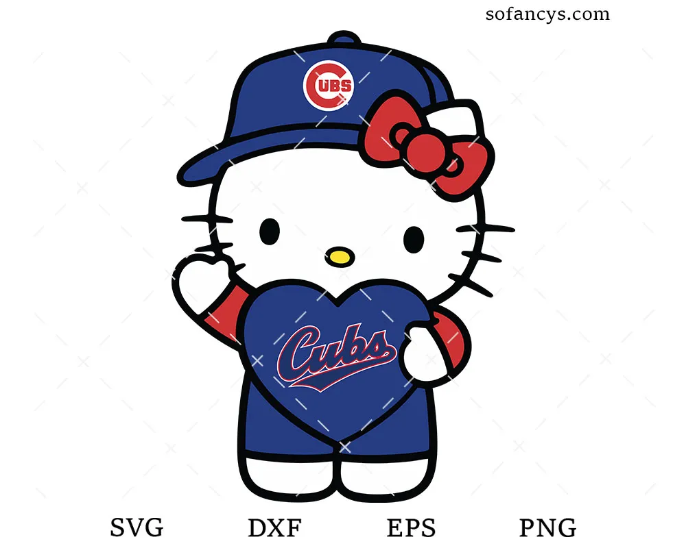 Hello Kitty Cubs SVG