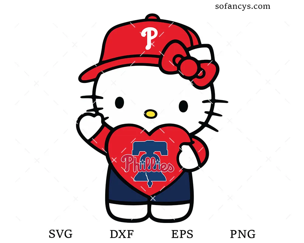 Hello Kitty Phillies SVG