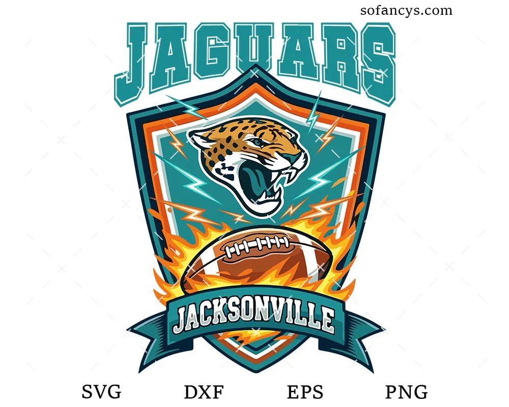 Jacksonville Jaguars Football SVG