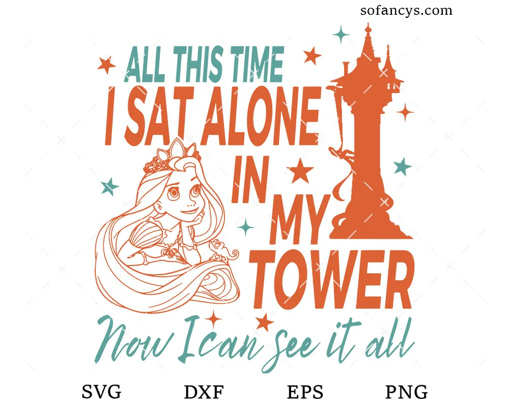 Rapunzel Tower Quote SVG