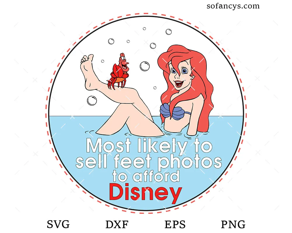 Funny Mermaid Disney Trip SVG