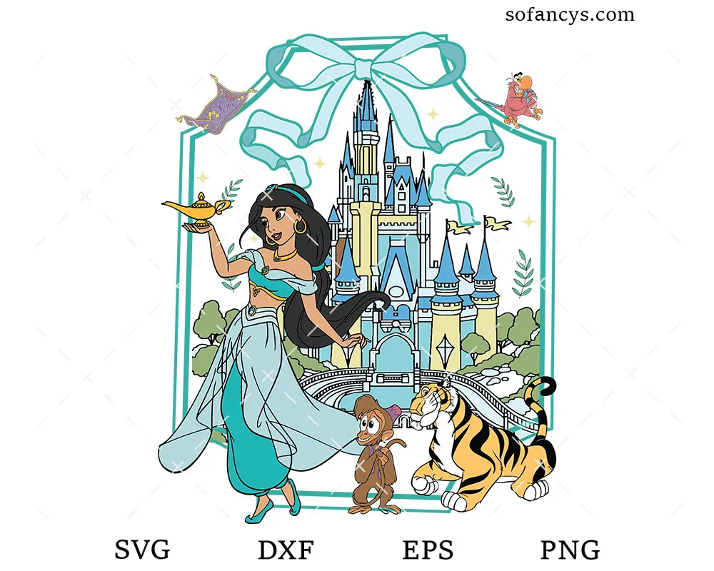 Jasmine Coquette Bow Castle SVG