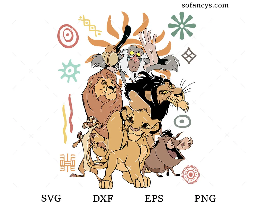 Lion King Family SVG