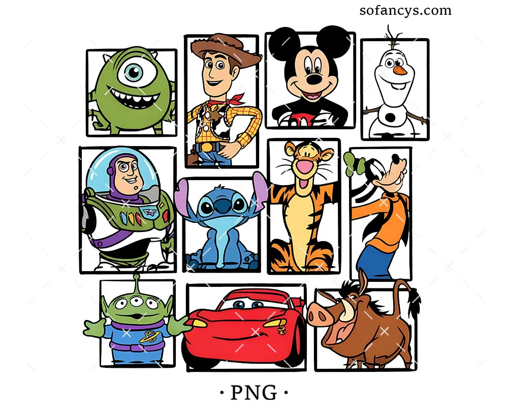 Disney Avengers Characters PNG