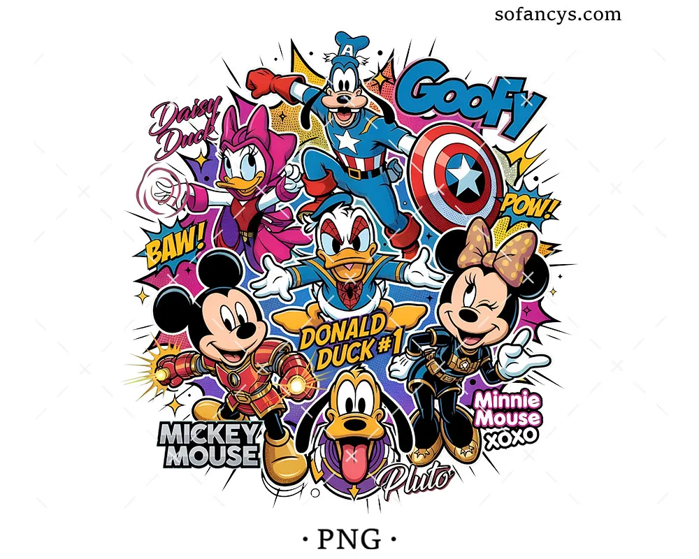 Disney Cartoon Heroes PNG