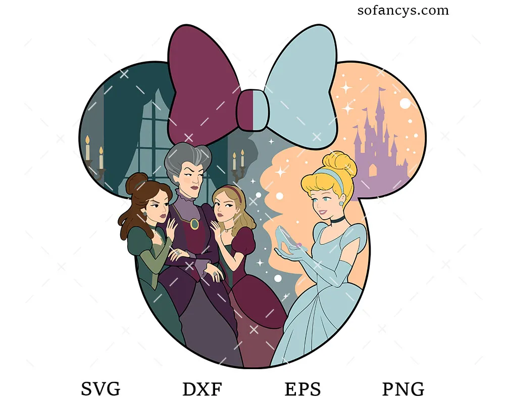 Cinderella Stepmother Mickey Ears SVG