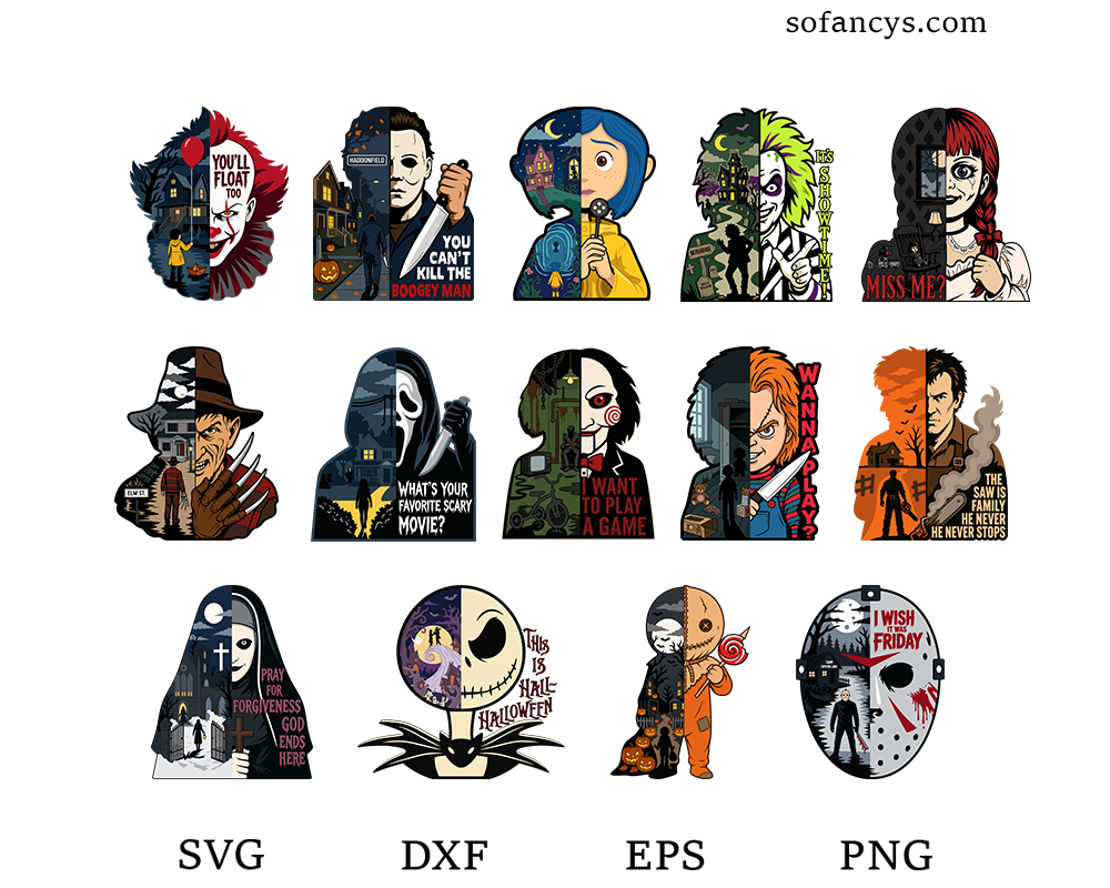 Classic Horror SVG Bundle