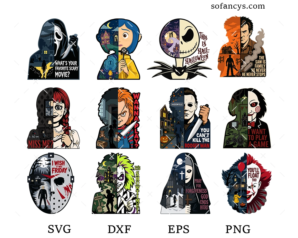 Classic Horror SVG Bundle