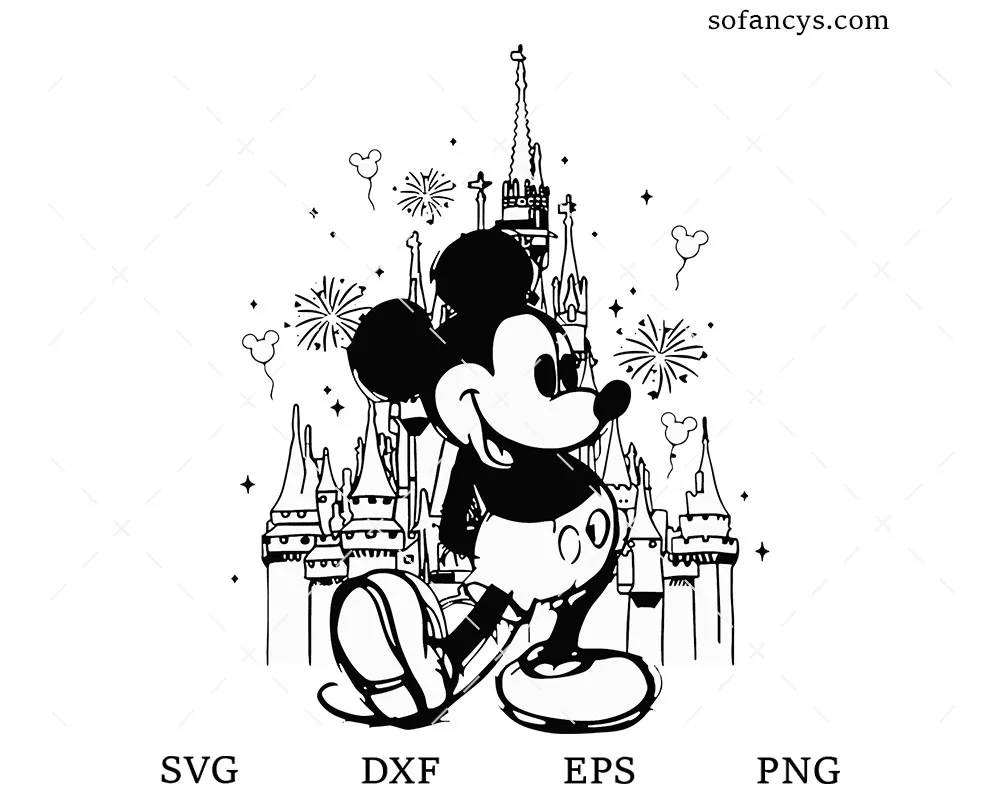 Disney Castle Mickey SVG