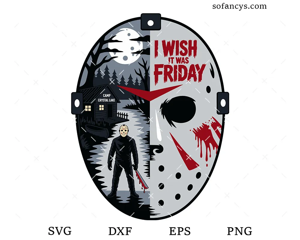 Jason Horror Mask SVG