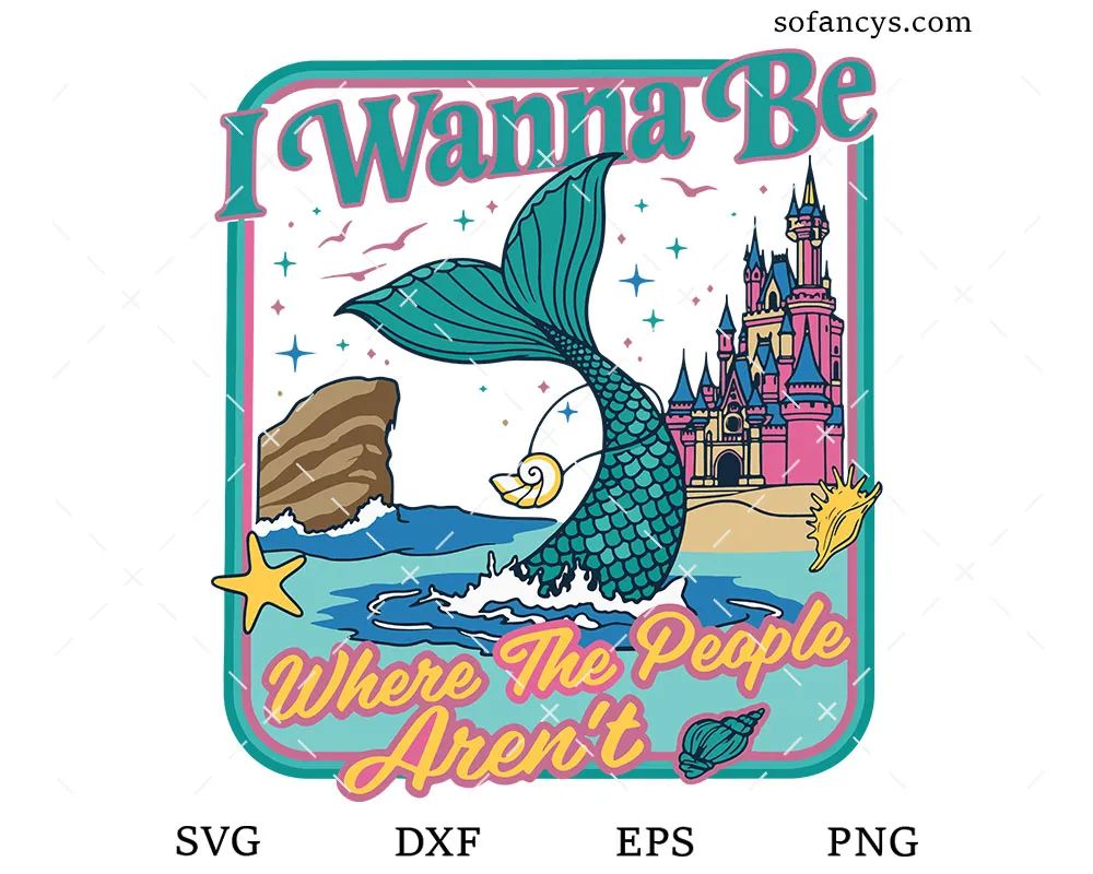 Mermaid Castle SVG