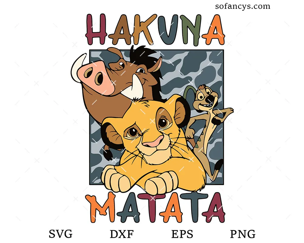 Simba Timon Pumbaa SVG