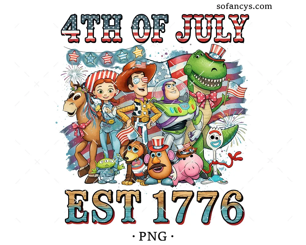 Toy Story 4th Of July PNG