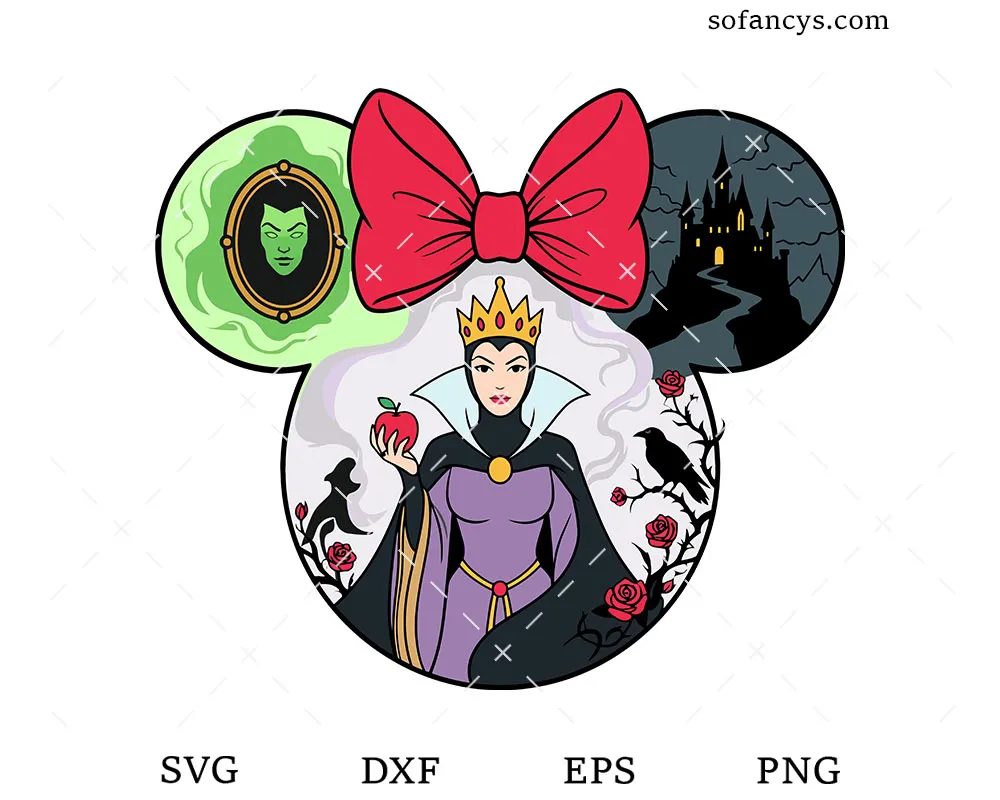 Evil Queen Mickey Ears SVG